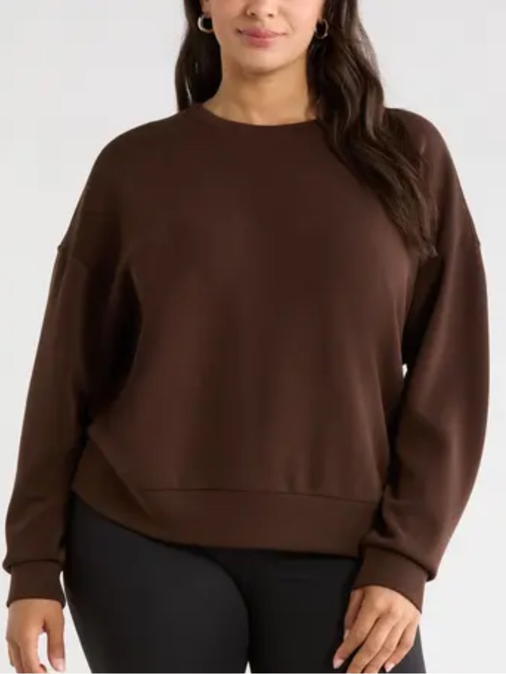 MPG Chocolate Brown Crewneck Sweater